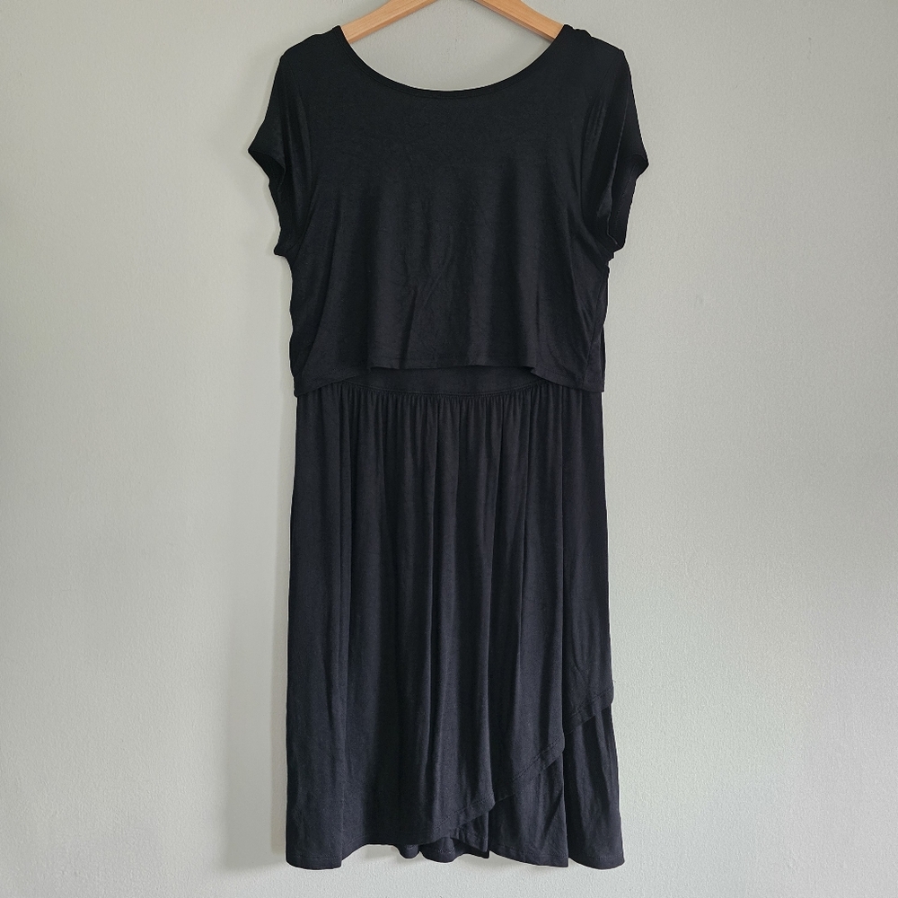 Gap Maternity Short Sleeve Nursing Dress, Medium